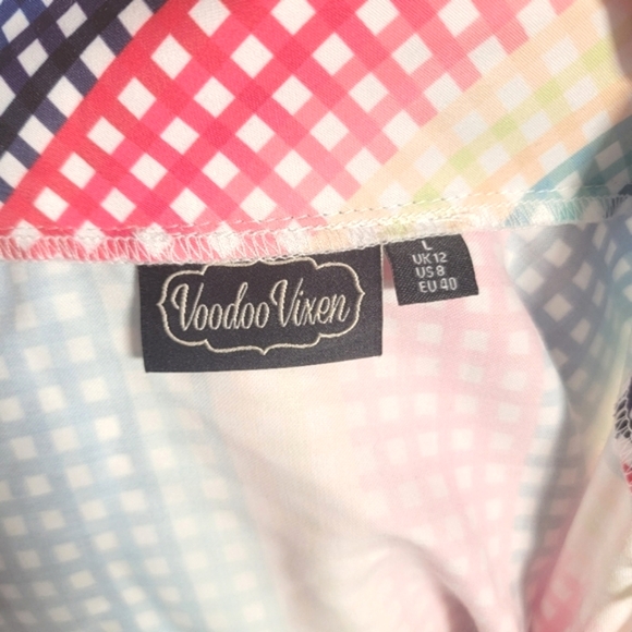 NWOT Voodoo Vixen Rainbow Skirt - Picture 5 of 12